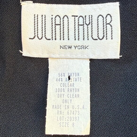 🔥💼Zebra-Collar Power 90s Boss Babe Tux Dress - Sz 8💼🔥 - Picture 7 of 7